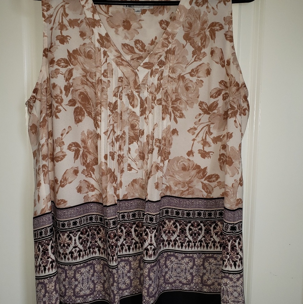 Dressy sleeveless top